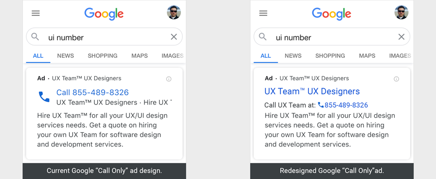 Google Ads UX Fail Solution