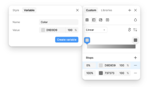 gradient variables on figma