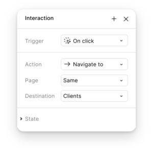 prototyping on figma with pages